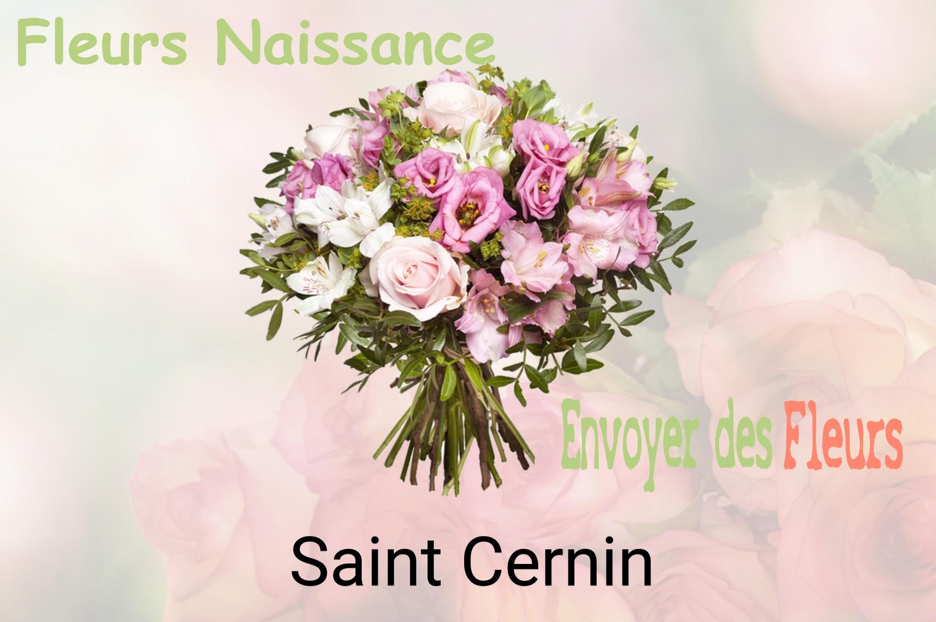 Bouquet de fleurs de naissance livré à Saint-Cernin